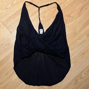 Silence + Noise Black Crop Top